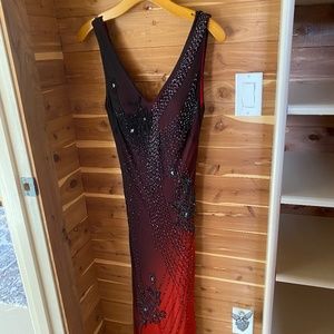 Sue Wang beaded evening gown